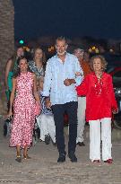 Royals Arrive At The Mia Restaurant - Palma De Mallorca