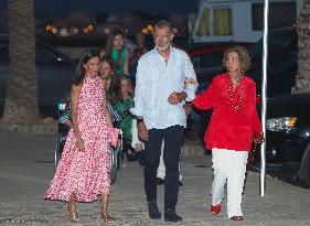 Royals Arrive At The Mia Restaurant - Palma De Mallorca