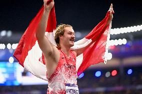 Paris 2024 - Ethan Katzberg Takes Gold In Men's Hammer Throw