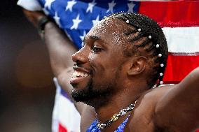 Paris 2024 - USA’s Noah Lyles Takes Gold in Men’s 100m