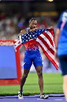 Paris 2024 - USA’s Noah Lyles Takes Gold in Men’s 100m