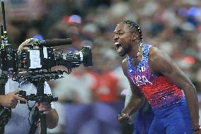 Paris 2024 - USA’s Noah Lyles Takes Gold in Men’s 100m