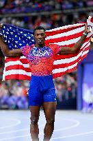 Paris 2024 - USA’s Noah Lyles Takes Gold in Men’s 100m