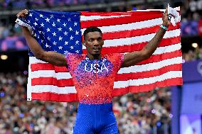 Paris 2024 - USA’s Noah Lyles Takes Gold in Men’s 100m