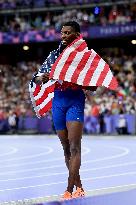 Paris 2024 - USA’s Noah Lyles Takes Gold in Men’s 100m