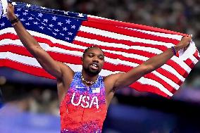 Paris 2024 - USA’s Noah Lyles Takes Gold in Men’s 100m
