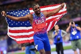 Paris 2024 - USA’s Noah Lyles Takes Gold in Men’s 100m