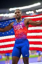 Paris 2024 - USA’s Noah Lyles Takes Gold in Men’s 100m