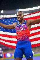 Paris 2024 - USA’s Noah Lyles Takes Gold in Men’s 100m