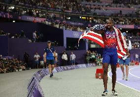 Paris 2024 - USA’s Noah Lyles Takes Gold in Men’s 100m