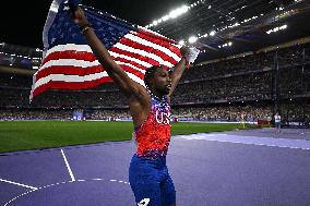 Paris 2024 - USA’s Noah Lyles Takes Gold in Men’s 100m