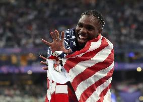 Paris 2024 - USA’s Noah Lyles Takes Gold in Men’s 100m