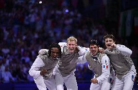 Paris 2024 - France Take Bronze In Men's Foil Team