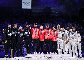 Paris 2024 - France Take Bronze In Men's Foil Team