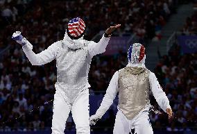 Paris 2024 - France Take Bronze In Men's Foil Team