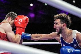 Paris 2024 - France’s Sofiane Oumiha Through To The Men's 63.5kg Final