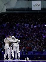 Paris 2024 - France Take Bronze In Men's Foil Team