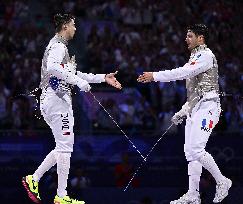 Paris 2024 - France Take Bronze In Men's Foil Team