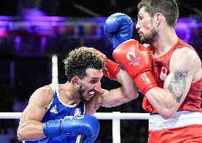 Paris 2024 - France’s Sofiane Oumiha Through To The Men's 63.5kg Final