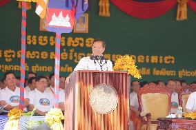 CAMBODIA-KANDAL-FUNAN TECHO CANAL-GROUNDBREAKING CEREMONY