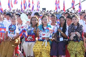 CAMBODIA-KANDAL-FUNAN TECHO CANAL-GROUNDBREAKING CEREMONY