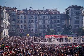 Beginning Of The Festivities Of La Blanca - Spain