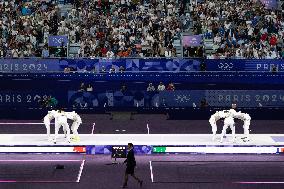 Paris 2024 - France Take Bronze In Men's Foil Team