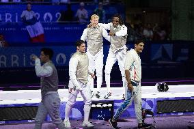 Paris 2024 - France Take Bronze In Men's Foil Team