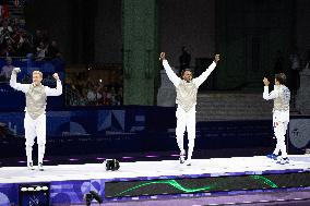 Paris 2024 - France Take Bronze In Men's Foil Team