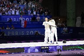 Paris 2024 - France Take Bronze In Men's Foil Team