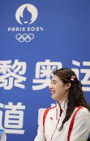 (PARIS2024)FRANCE-PARIS-OLY-SWIMMING-ZHANG YUFEI-INTERVIEW