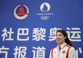 (PARIS2024)FRANCE-PARIS-OLY-SWIMMING-ZHANG YUFEI-INTERVIEW