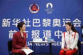 (PARIS2024)FRANCE-PARIS-OLY-SWIMMING-ZHANG YUFEI-INTERVIEW