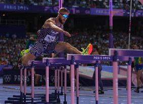 (PARIS2024) FRANCE-PARIS-OLY-ATHLETICS-400M HURDLES-MEN