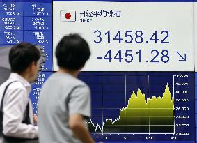 Tokyo stocks debacle