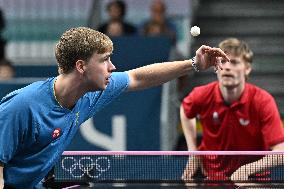 Paris 2024 - Table Tennis - Sweden v Denmark