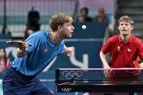 Paris 2024 - Table Tennis - Sweden v Denmark