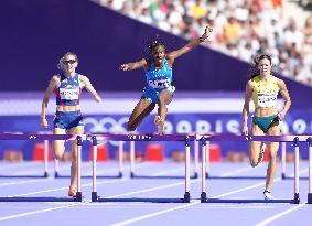 (PARIS2024) FRANCE-PARIS-OLY-ATHLETICS-400M HURDLES-WOMEN
