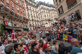 Paris 2024 - Fans Cheer During The Men's Road Race