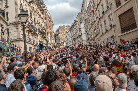 Paris 2024 - Fans Cheer During The Men's Road Race