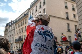 Paris 2024 - Fans Cheer During The Men's Road Race