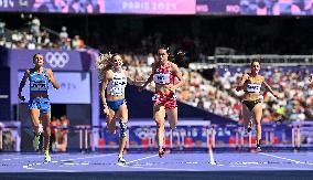 (PARIS2024) FRANCE-PARIS-OLY-ATHLETICS-400M HURDLES-WOMEN