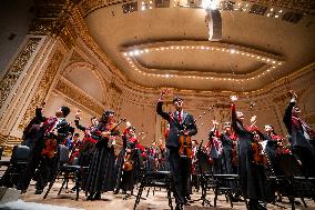 U.S.-NEW YORK-CHINA-YOUNG MUSICIANS-PERFORMANCE