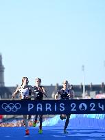 Paris 2024 - Mixed Relay Triathlon Illustrations