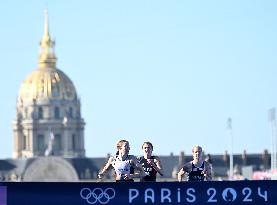 Paris 2024 - Mixed Relay Triathlon Illustrations