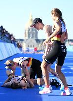 Paris 2024 - Mixed Relay Triathlon Illustrations