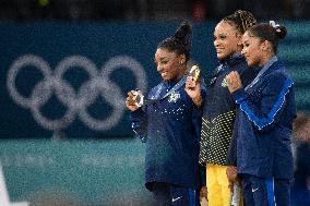 Paris 2024 - Gymnastics Floor - Podium Ceremony