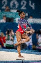 Paris 2024 - Gymnastics Floor - Simone Biles Wins Silver