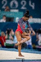 Paris 2024 - Gymnastics Floor - Simone Biles Wins Silver