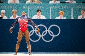 Paris 2024 - Gymnastics Floor - Simone Biles Wins Silver